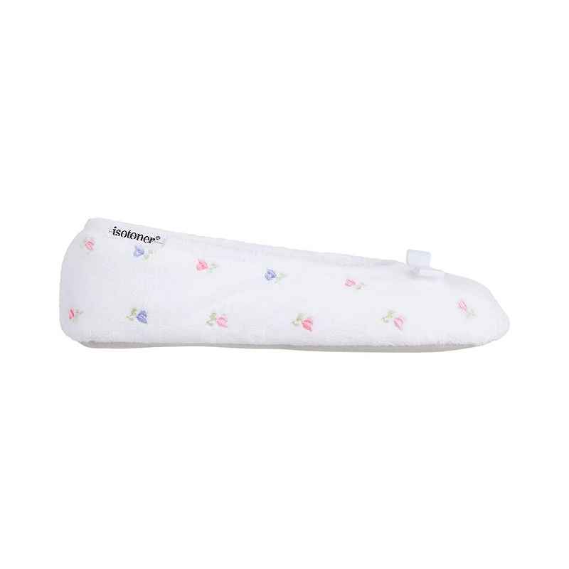 Isotoner Microterry Womens Ballerina Slippers