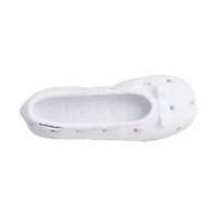 Isotoner Microterry Womens Ballerina Slippers
