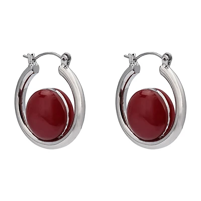 Mixit Womens 31.7mm Hoop Earrings