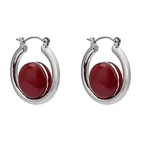 Mixit Womens 31.7mm Hoop Earrings