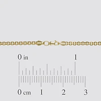 Womens 14K Gold Inch Box Chain Necklace