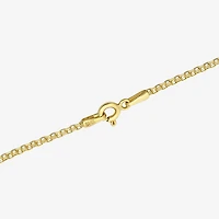 Womens 18K Gold 18 Inch Wheat Chain Necklace