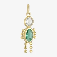 10K Gold May Birthstone Babies Boy Charm