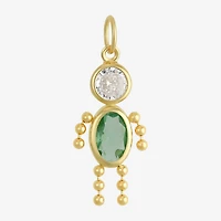 10K Gold August Birthstone Babies Boy Charm