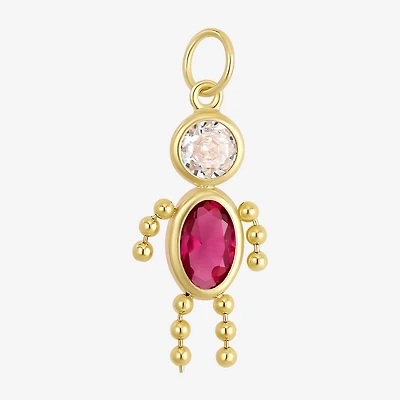 10K Gold October Birthstone Babies Boy Charm