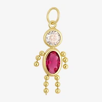 10K Gold October Birthstone Babies Boy Charm