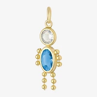 10K Gold December Birthstone Babies Boy Charm