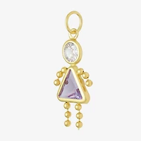 10K Gold June Birthstone Babies Girl Charm