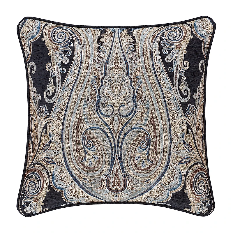 Queen Street Lakeview Indigo Square Throw Pillow