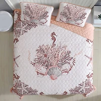 Caribbean Joe Coastal Print 3-pc. Quilt Set