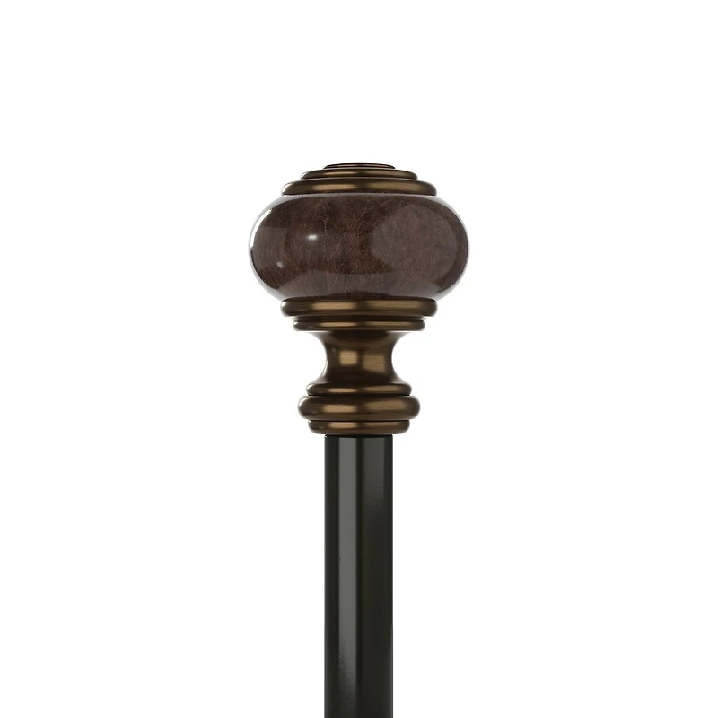 Umbra Marble Knob 1 Adjustable Curtain Rod