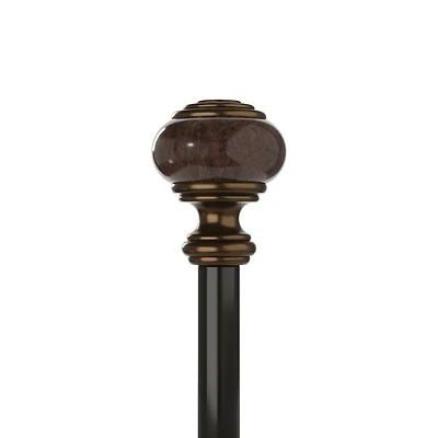 Umbra Marble Knob 1 Adjustable Curtain Rod