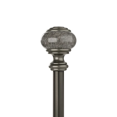 Umbra Marble Knob 1 Adjustable Curtain Rod