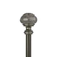 Umbra Marble Knob 1 Adjustable Curtain Rod