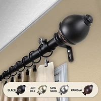 Rod Desyne Ramona 1" Adjustable Curtain