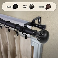 Rod Desyne Braided Double Curtain