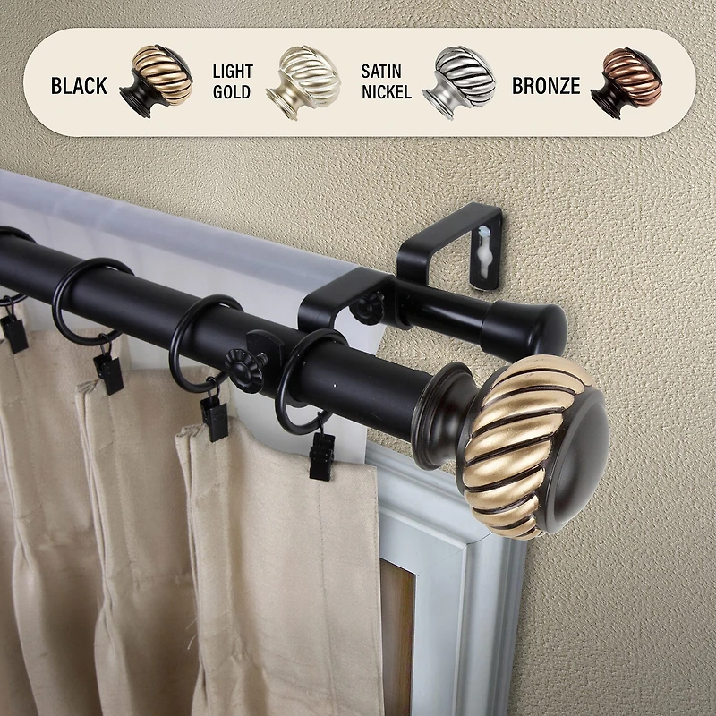 Rod Desyne Baldir Double Curtain