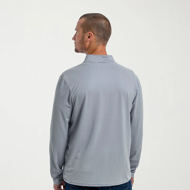 Antigua Mens Mock Neck Long Sleeve Active Quarter-Zip Pullover