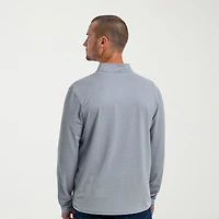 Antigua Mens Mock Neck Long Sleeve Active Quarter-Zip Pullover