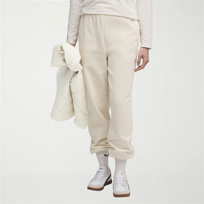 Puma Womens Mid Rise Cuffed Jogger Sweatpants