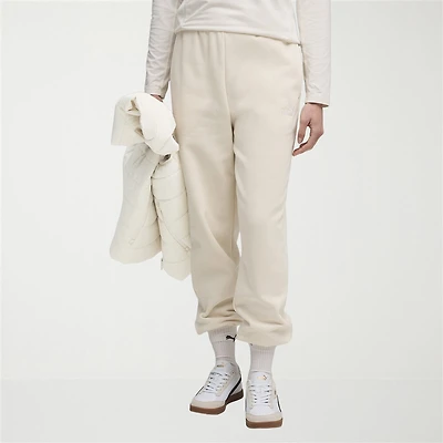 Puma Womens Mid Rise Cuffed Jogger Sweatpants