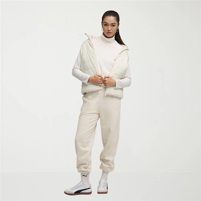 Puma Womens Mid Rise Cuffed Jogger Sweatpants
