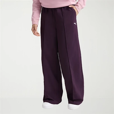 PUMA Womens Wide Leg Relaxed Fit Sweatpant