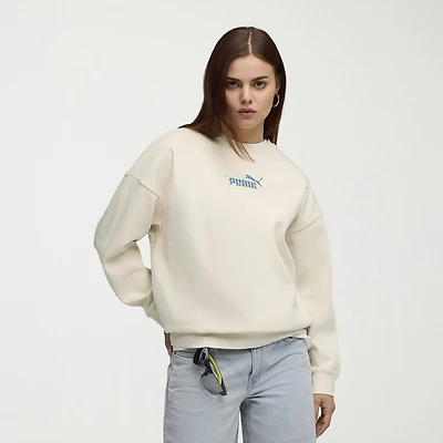 PUMA Womens Crew Neck Long Sleeve Sweatshirt