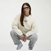 PUMA Womens Crew Neck Long Sleeve Sweatshirt