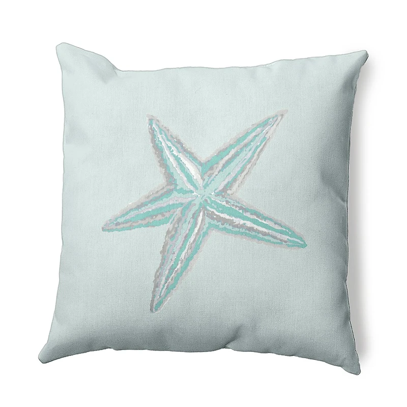 Starfish Square Throw Pillow