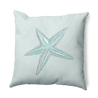 Starfish Square Throw Pillow