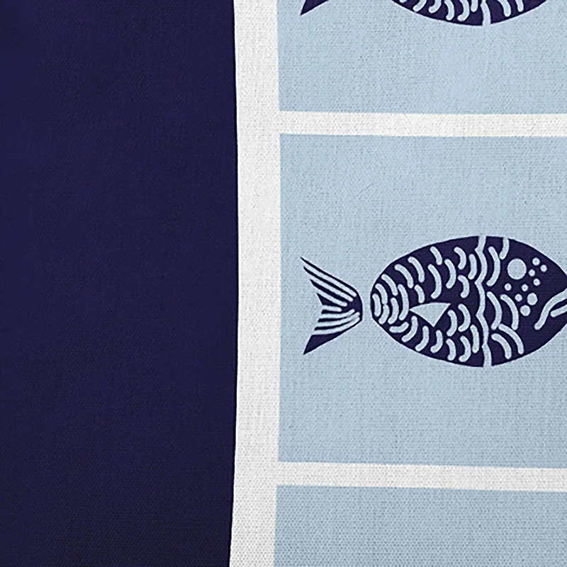 Fish Chips Square Throw Pillow