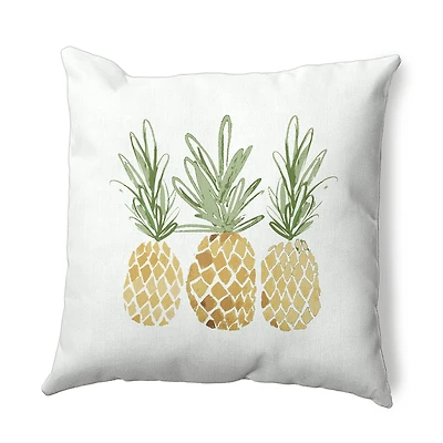 Pineapples Square Throw Pillow