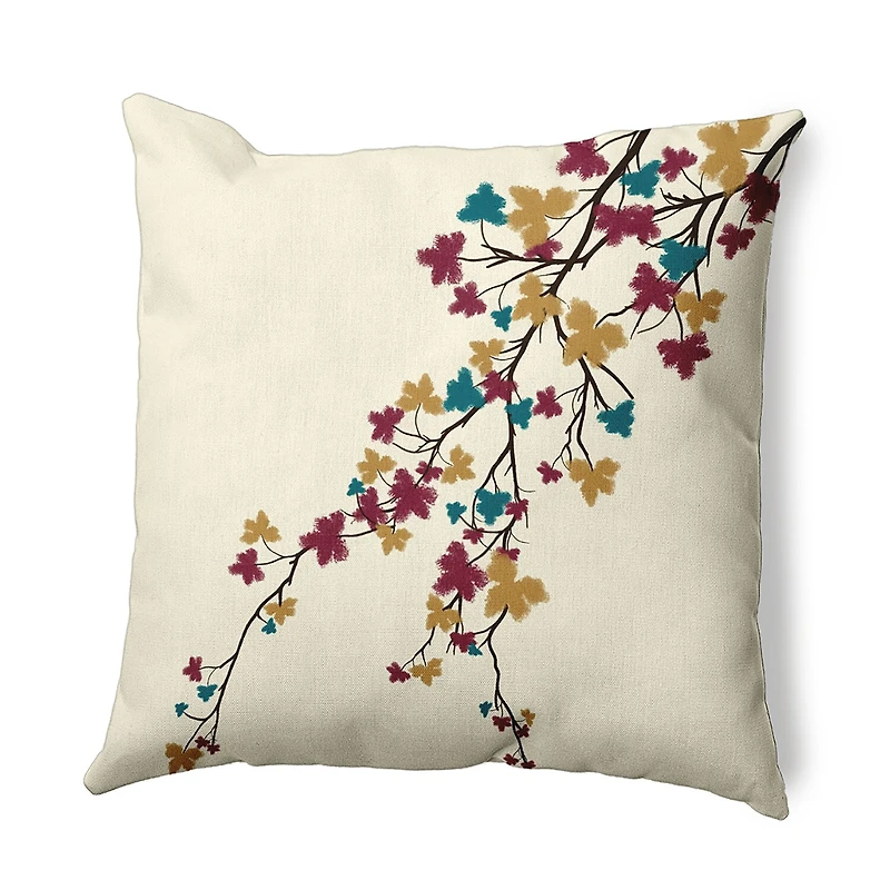 Maple Hues Square Throw Pillow
