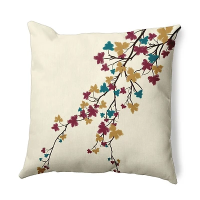 Maple Hues Square Throw Pillow