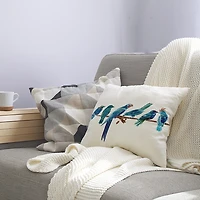 Morning Birds Square Throw Pillow