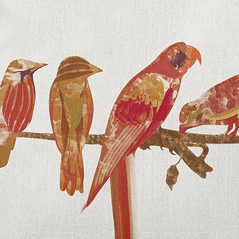 Morning Birds Square Throw Pillow