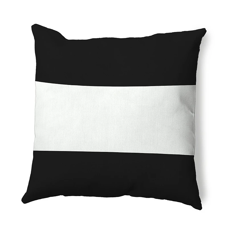 Wide Stripe Square Throw Pillow