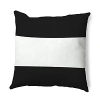 Wide Stripe Square Throw Pillow