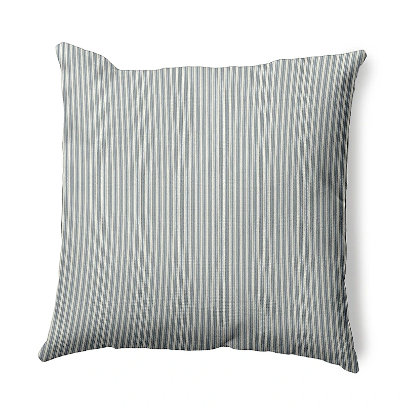 Ticking Stripe Square Throw Pillow