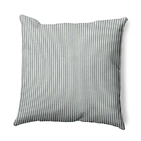 Ticking Stripe Square Throw Pillow
