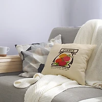 Zinnia Square Throw Pillow