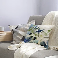 Windy Bloom Square Throw Pillow