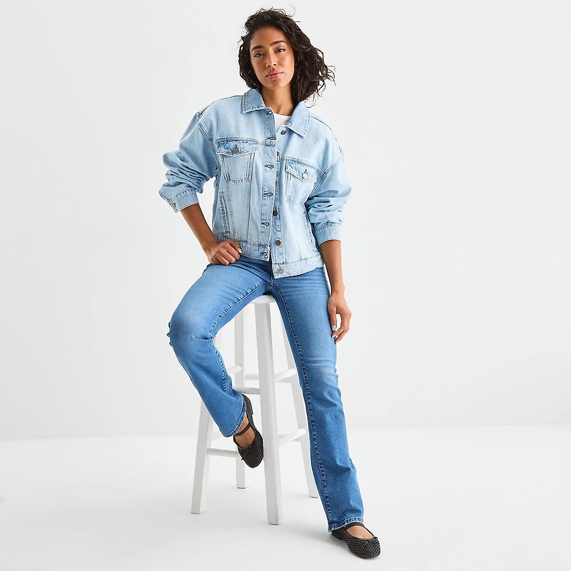 a.n.a Womens Denim Midweight Jacket