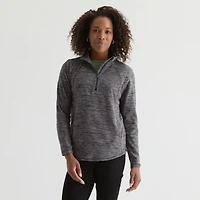 St. John's Bay Womens Long Sleeve Quarter-Zip Pullover