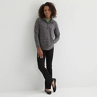 St. John's Bay Womens Long Sleeve Quarter-Zip Pullover
