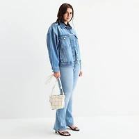 a.n.a Womens Plus Denim Midweight Jacket
