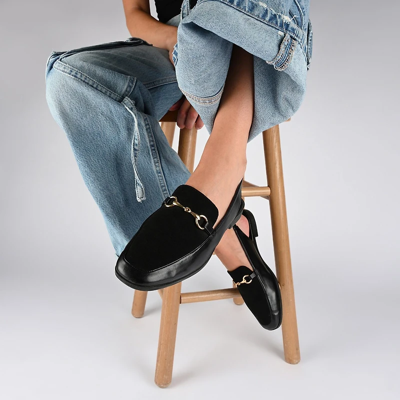 Journee Collection Lainey Womens Square Closed Toe Mules