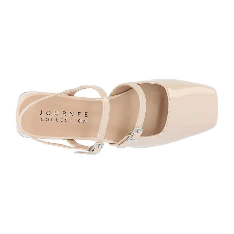 Journee Collection Gretchenn Womens Square Closed Toe Mary Jane Shoes