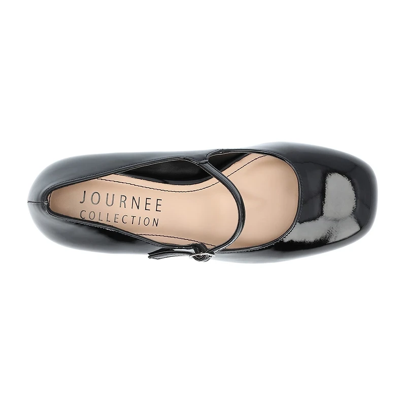 Journee Collection Okenna Womens Square Closed Toe Block Heel Pumps